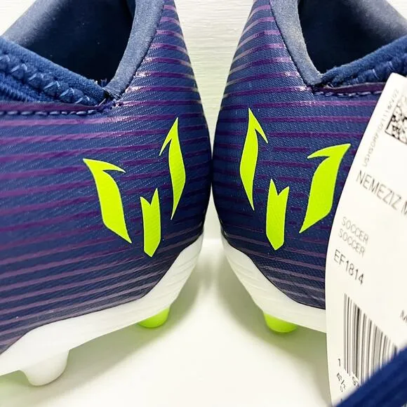 NEW Adidas Messi Nemeziz 19.3 Kids Youth FG Soccer Blue Cleats Shoes Size 5.5