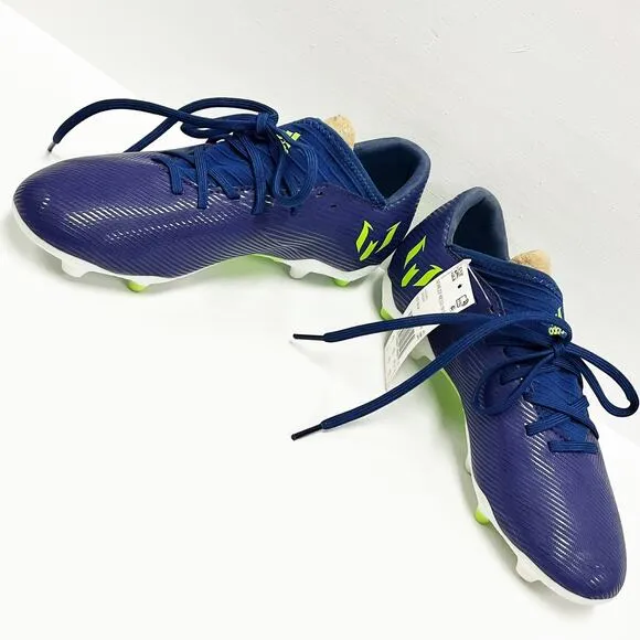 NEW Adidas Messi Nemeziz 19.3 Kids Youth FG Soccer Blue Cleats Shoes Size 5.5