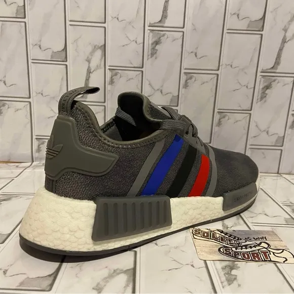 New Adidas NMD R1 Ultra Boost Running Training Gym Shoes Blue Red Grey White 12