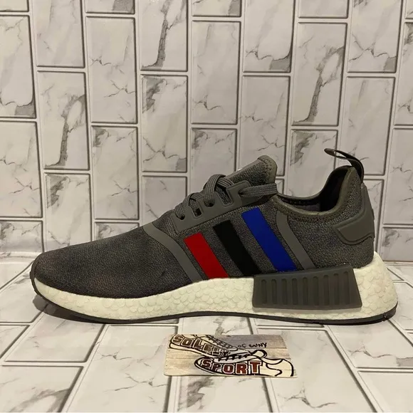 New Adidas NMD R1 Ultra Boost Running Training Gym Shoes Blue Red Grey White 12