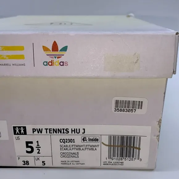 NEW Adidas Pharell Tennis Red Junior
