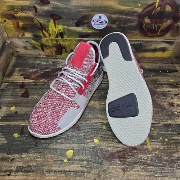 NEW‎ Adidas Pharrell Solar HU Tennis V2 Men's Shoes Red Size 9, 10, 11 BB9542