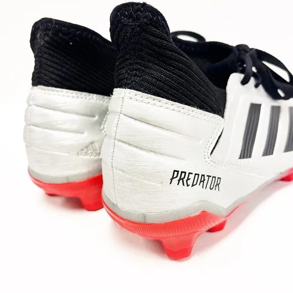 NEW Adidas Predator 19.3 FG Silver Kids Jr Soccer Cleats Shoes Size 5.5