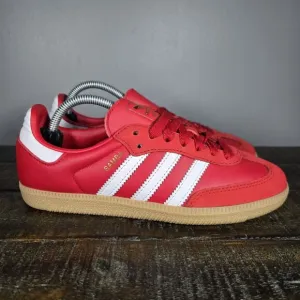 NEW adidas Samba OG Womens Size 5.5 Lifestyle Shoe Wonder Red White Brown IE6524