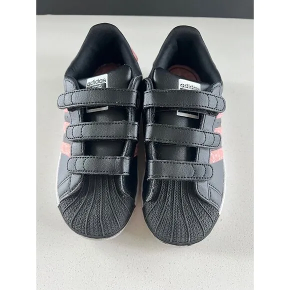 NEW ADIDAS SUPERSTAR COMFORT CLOSURE SHOES KIDS GIRL PINK SIZE 1