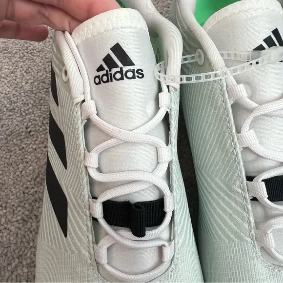 New Adidas The Road Unisex Cycling Shoes White Beam Green Men’s 7.5 Women’s 9
