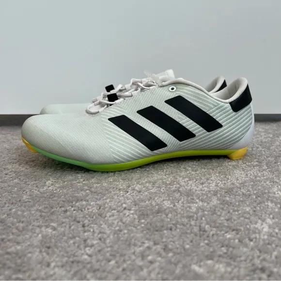 New Adidas The Road Unisex Cycling Shoes White Beam Green Men’s 7.5 Women’s 9