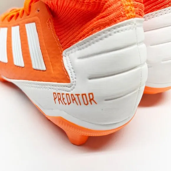 NEW Adidas Womens Predator 19.3 FG Soccer Cleats Coral/White Shoes Size 5