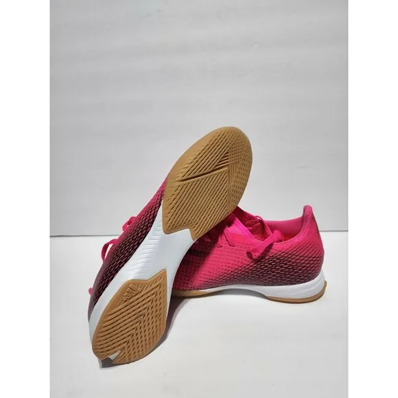 New Adidas X Ghosted.3 Indoor Soccer Shoes Pink Black FW6938 Men’s Size 11.5