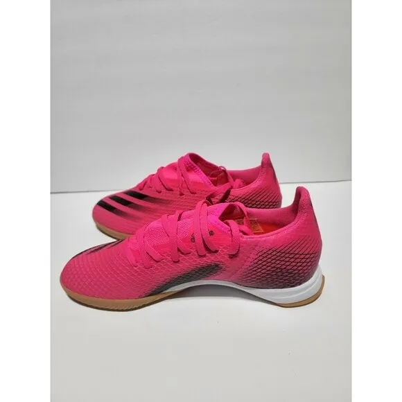 New Adidas X Ghosted.3 Indoor Soccer Shoes Pink Black FW6938 Men’s Size 11.5