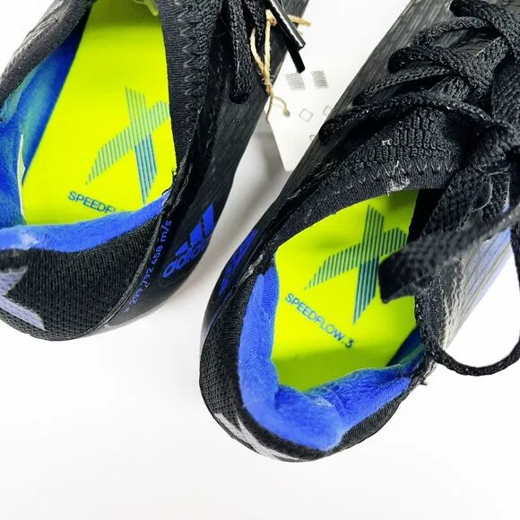 NEW Adidas X Speedflow .3 FG Soccer Football Cleats Shoes Black Mens Size 5.5