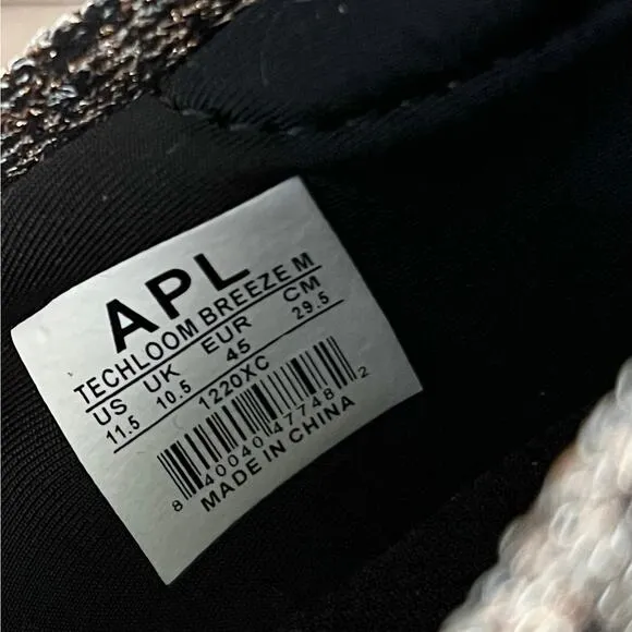 NEW APL Athletic Propulsion Labs Techloom Breeze Sneakers Black/Gold/Silver 11.5