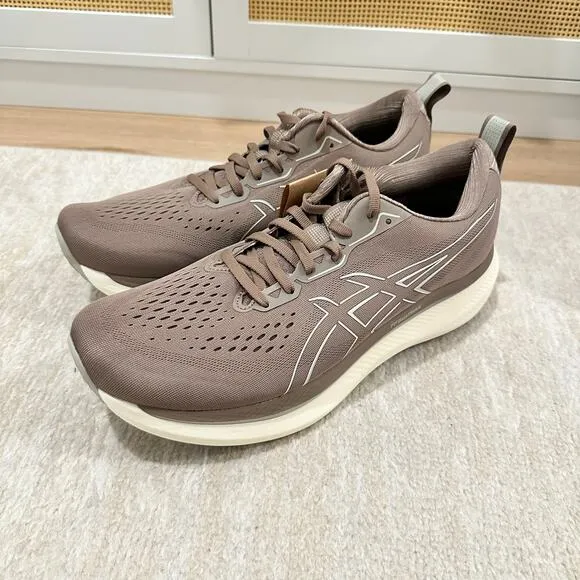 NEW ASICS Men Glideride Max Shoes in Taupe Grey/Birch Size 12.5