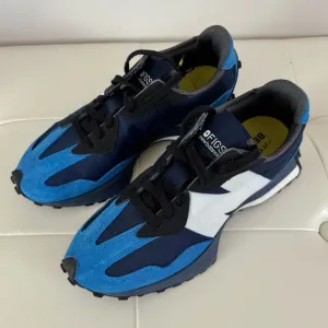 New Balance 327 FIGS Blue and White Athletic Shoes