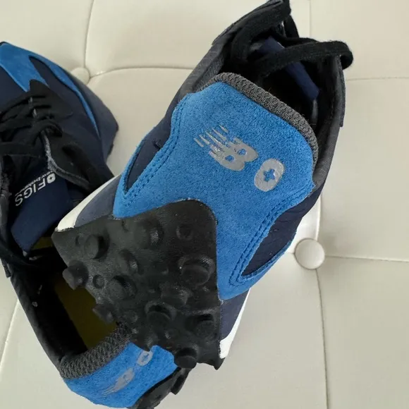 New Balance 327 FIGS Blue and White Athletic Shoes