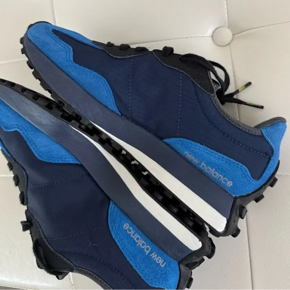 New Balance 327 FIGS Blue and White Athletic Shoes