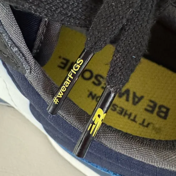 New Balance 327 FIGS Blue and White Athletic Shoes