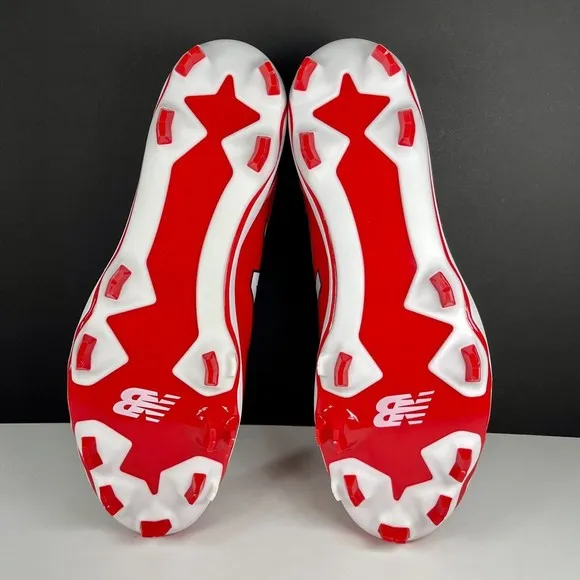 New Balance 4040 V5 Men's Size 15 2E Molded Baseball Cleats Shoes Red PL4040R5