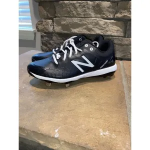 New Balance 4040v5 Mens Size 8 Baseball Cleats Metal Black Shoes L4040BK5