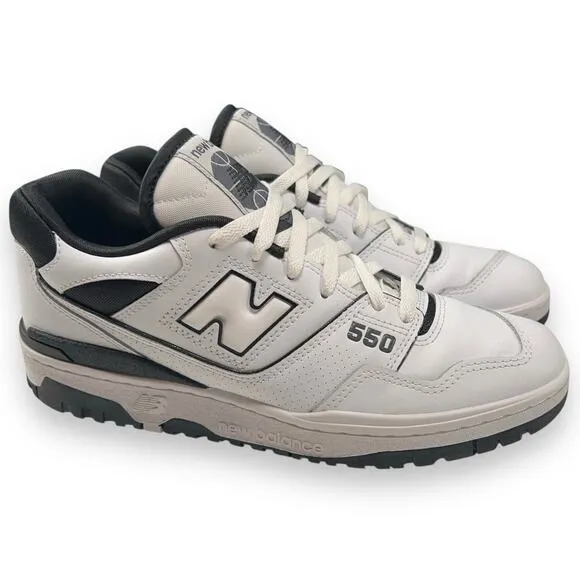 New Balance 550 Mens Size 10 Tennis Lifestyle Shoes Black White