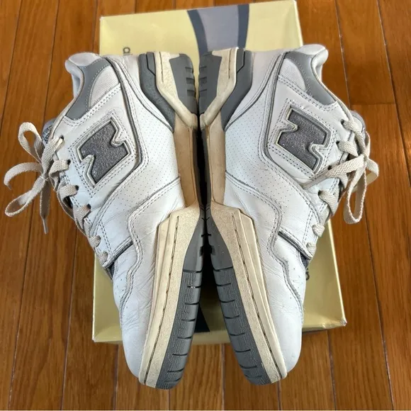New Balance 550 x ALD Aime Leon Dore White Grey Tennis Shoes BB550ALE Men's Sz 8