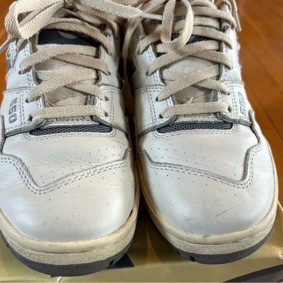 New Balance 550 x ALD Aime Leon Dore White Grey Tennis Shoes BB550ALE Men's Sz 8