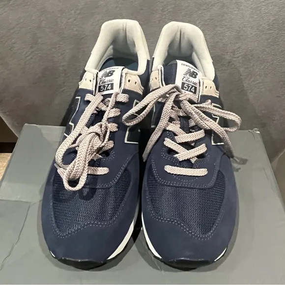 New Balance 574 Men's Navy Sneakers Size 11