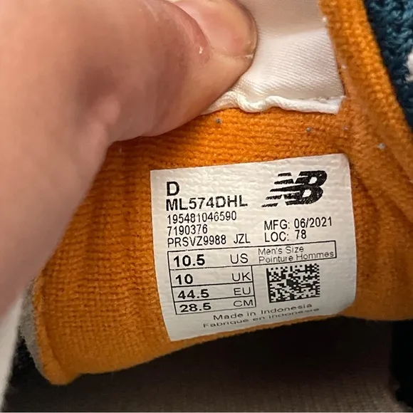 New Balance 574 Men's Shoes Natural Indigo ML574-DHL size 10.5
