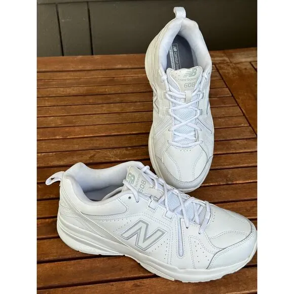 New Balance 608 Sneakers Men’s Size 10 White Athletic Training Shoes MX608AW5