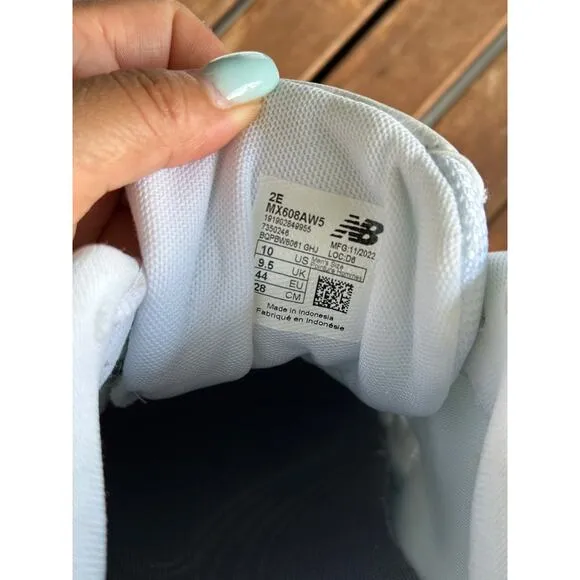 New Balance 608 Sneakers Men’s Size 10 White Athletic Training Shoes MX608AW5