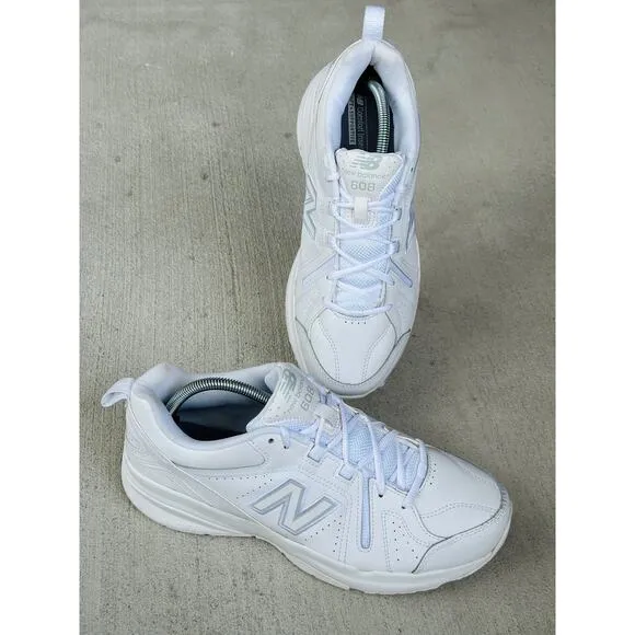 New Balance 608 Sneakers Men’s Size 10 White Athletic Training Shoes MX608AW5