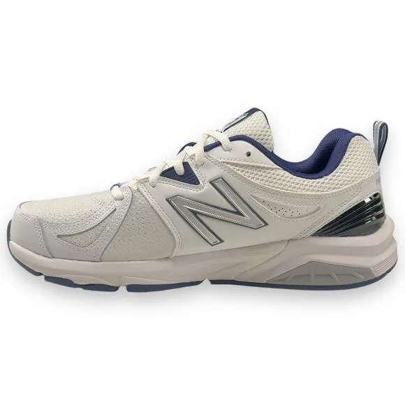 New Balance 857 Mens Size 10 Tennis Dad Shoes White Blue Worn Once!