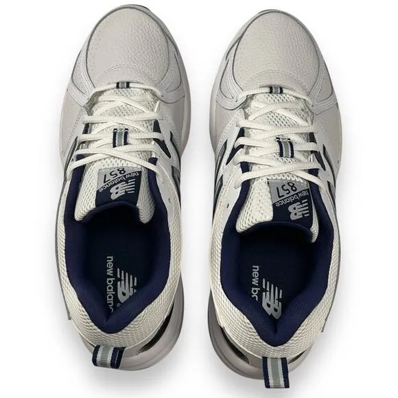 New Balance 857 Mens Size 10 Tennis Dad Shoes White Blue Worn Once!