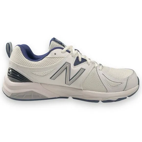 New Balance 857 Mens Size 10 Tennis Dad Shoes White Blue Worn Once!