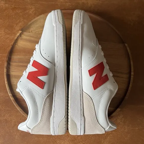 New Balance BB80 Men’s Sneakers BB80RTB White Red Shoes Sneaker Size 11