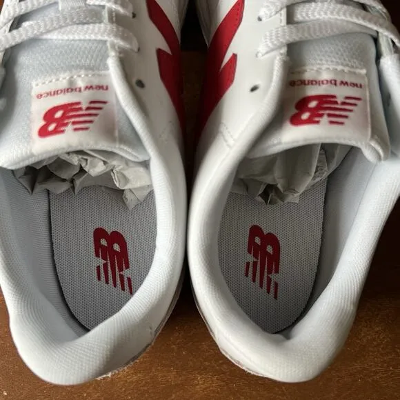 New Balance BB80 Men’s Sneakers BB80RTB White Red Shoes Sneaker Size 11
