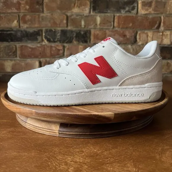 New Balance BB80 Men’s Sneakers BB80RTB White Red Shoes Sneaker Size 11