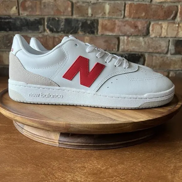 New Balance BB80 Men’s Sneakers BB80RTB White Red Shoes Sneaker Size 11