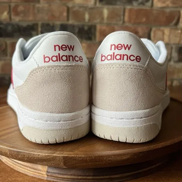 New Balance BB80 Men’s Sneakers BB80RTB White Red Shoes Sneaker Size 11