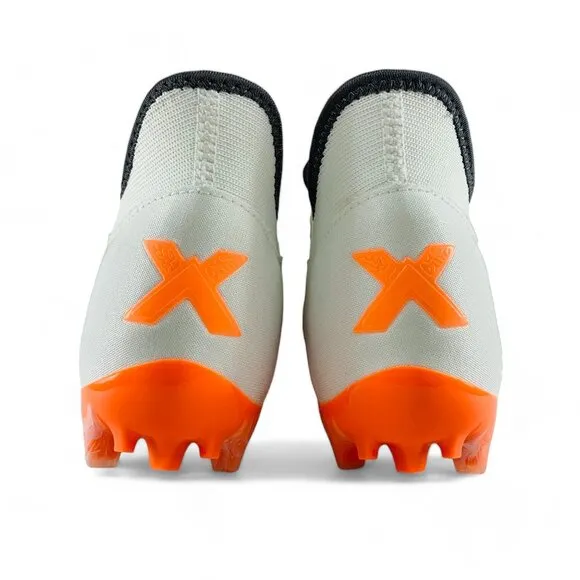 New Balance Burn X3 White Orange Cleats Men's Lacrosse Cleats BURNXLO3