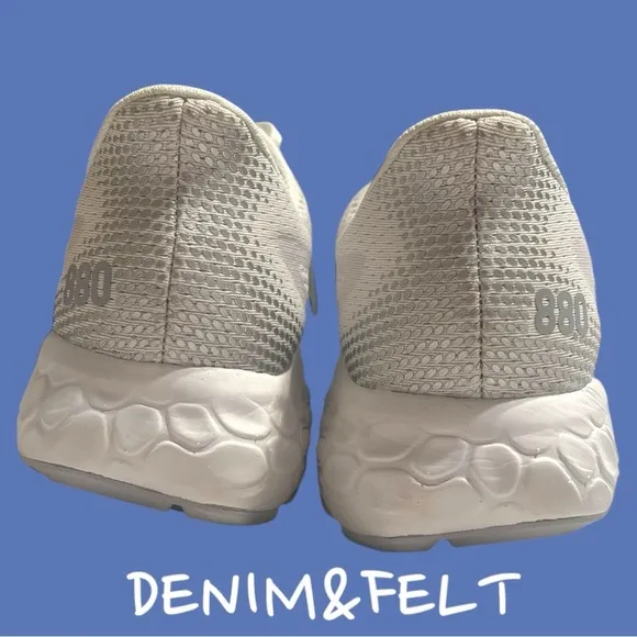 NEW BALANCE FRESH FOAM X #W880W13 RUNNING SHOES | White/Grey | NEW/NWOB👟🩶🩶👟