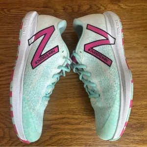 New Balance Fuelcell 996 Hardcourt Tennis Shoes White Pink Glo Glacier Wms 9.5