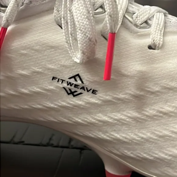 New Balance Furon V6  SG Soccer Cleats shoes White/Pink MSF1SP65 Mens size 13