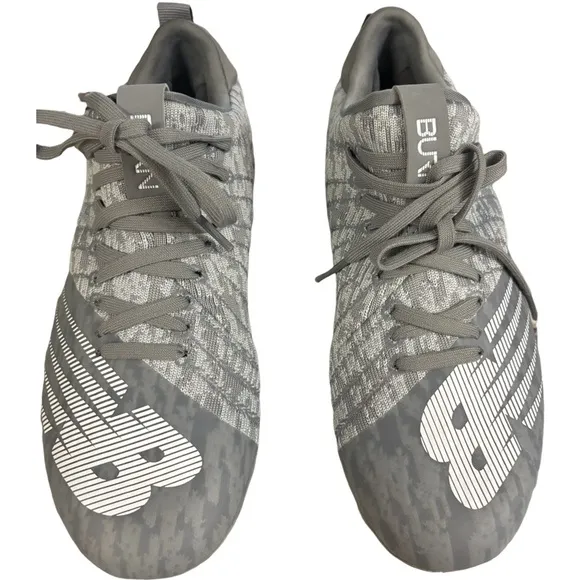 New Balance Lacrosse Shoes Cleats Burn X Low Gray WBURNXLS Size 4