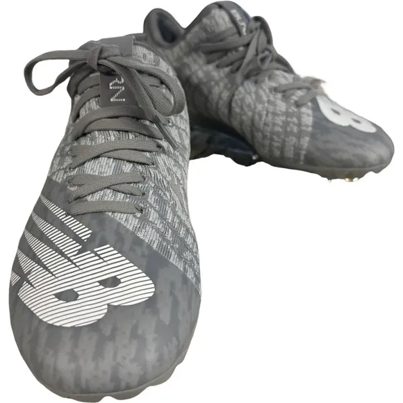 New Balance Lacrosse Shoes Cleats Burn X Low Gray WBURNXLS Size 4