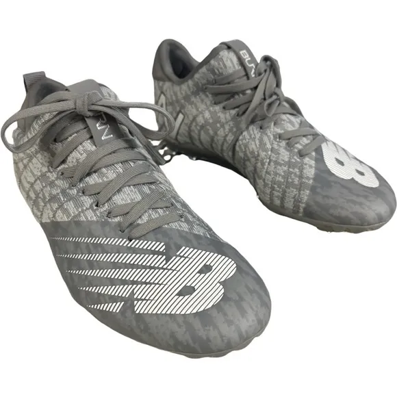 New Balance Lacrosse Shoes Cleats Burn X Low Gray WBURNXLS Size 4
