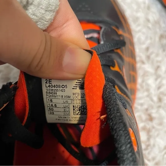 New Balance Metal Baseball Shoes Cleats Orange NEW​​​​