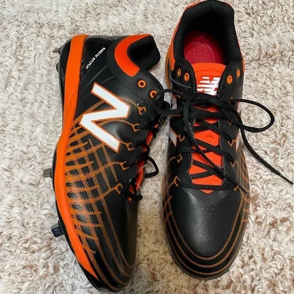 New Balance Metal Baseball Shoes Cleats Orange NEW​​​​