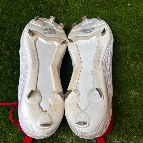 New Balance Red and White Athletic Shoes