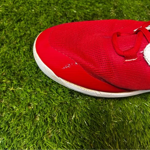 New Balance Red and White Athletic Shoes